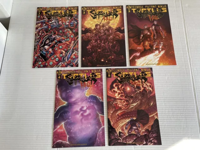 TMNT Shredder In Hell #1b 2a 3a 4a 5a Complete IDW 2018 Set Full Run 1-5