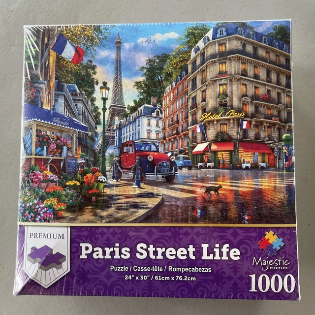NIB Dominic Davison Majestic 1000 Pc Jigsaw Puzzle Paris Street Life Sealed