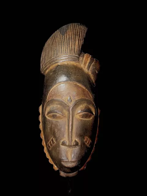 African mask from the Guru tribe, hand-carved from African for wall hanging-4915