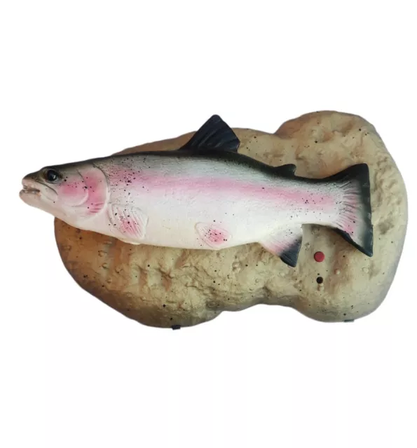 TRAVIS THE SINGING Trout Gemmy Animated Fish Wall Mount Desk Stand