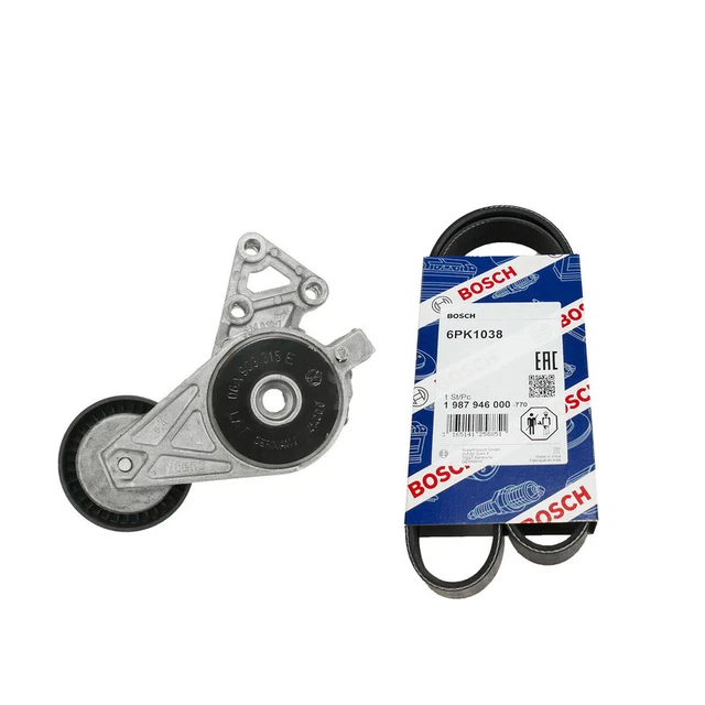 Tendicinghia + cinghia trapezoidale Bosch per VW 1.6 1.8 06A903315D 6PK1038 06A260849