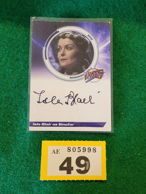 BLAKE'S 7 - ISLA BLAIR as Sinofar - Hand-Signed Autograph Card - LIMITED EDITION