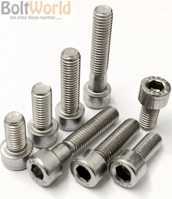 M8 / 8mm A4 MARINE GRADE STAINLESS STEEL SOCKET CAP SCREWS, ALLEN KEY HEAD BOLTS