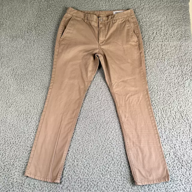 Bonobos Pants Mens 33x30 Beige Slim Tailored Stretch Washed Chinos Cotton