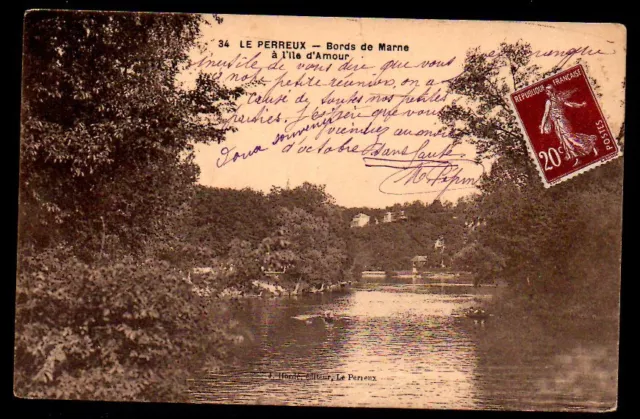 Cpa -- Le Perreux Bords De Marne A L Ile D Amour 549.D