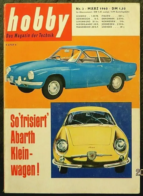 Hobby 03/60 Abarth frisiert Kleinwagen, Modellautos: Frisiert für den Weltrekord