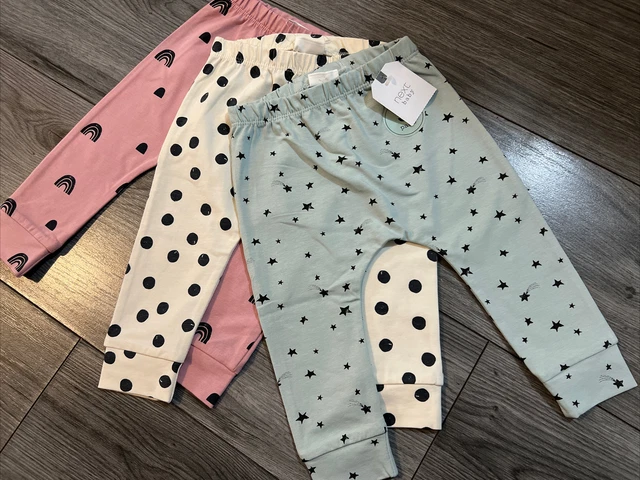 Pacchetto leggings Next bambina 6-9 mesi nuovi con etichette