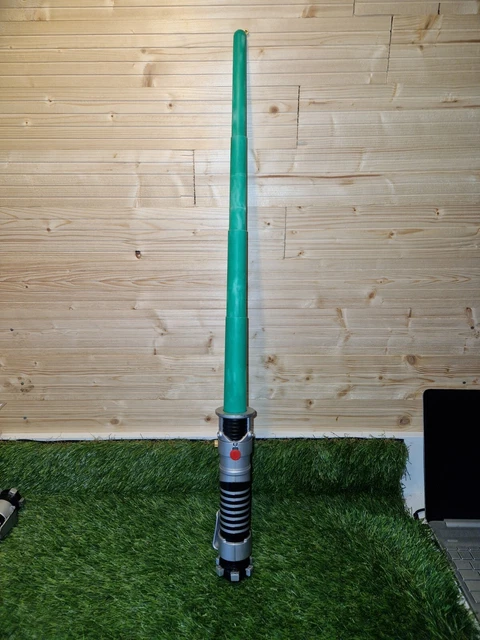 Vintage Star Wars Lightsaber Green Flick Out Blade Hasbro 2002 Cosplay