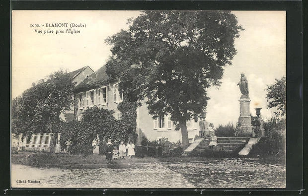 CPA Blamont, Vue prise pres l´Eglise