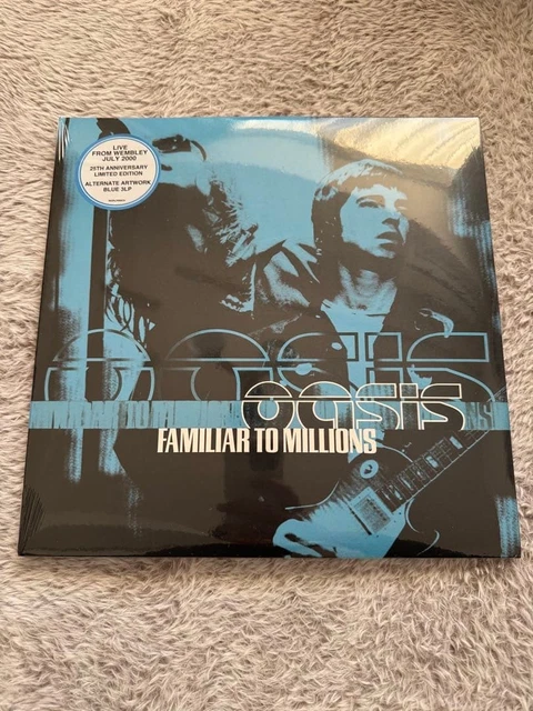 OASIS FAMILIAR TO Millions, Blue Coloured Vinyl HMV Exclusive 3LP