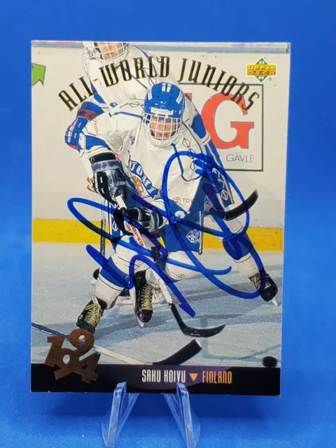 In Person Autograph Saku Koivu Canadiens Finland Auto Upper Deck