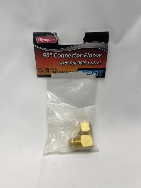 Camco 57633 Brass 90� Elbow LP Gas Hose Connector