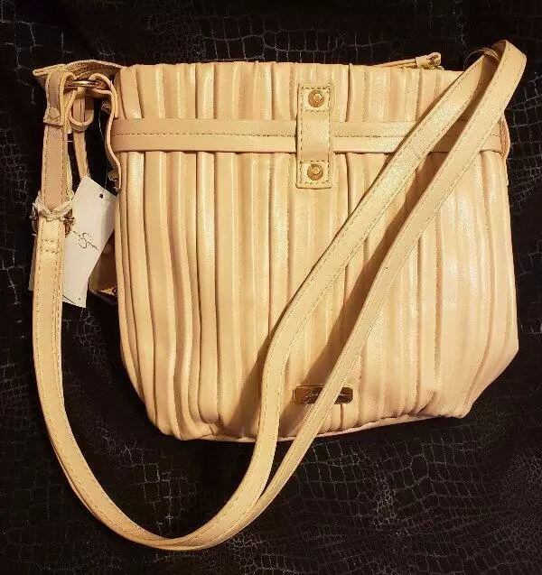 JESSICA SIMPSON POWDER Blush Becca Shoulder Bag Adjustable Strap