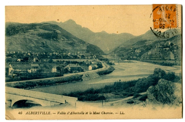CPA 73 Savoie Albertville  Vallée d' Albertville et le Mont Charvin