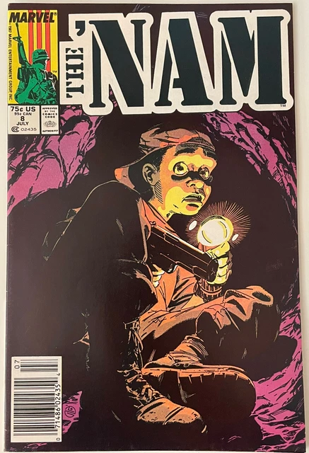 THE 'NAM #8 1st Appearance of Tunnel Rat Marvel Vietnam Michael Golden 1987 VF🔑