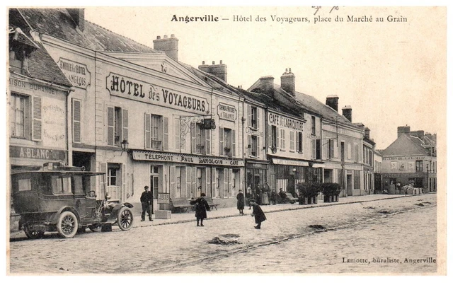 91 ANGERVILLE - hotel des voyageurs, place du marche