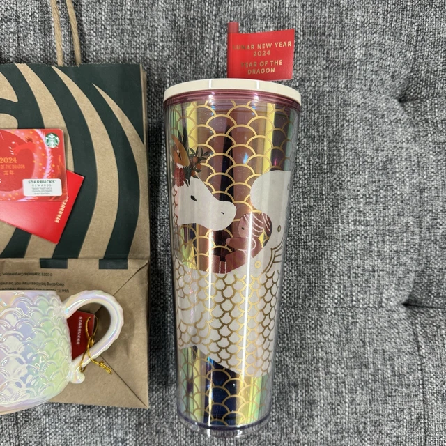 STARBUCKS LUNAR NEW Year Full Set Two Tumblers One Mug with Gift Card🐉