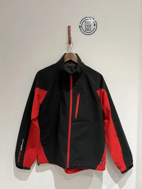 GALVIN GREEN, Size L, Black/Red, GORE-TEX PACLITE Waterproof Golf Jacket,*EX CON