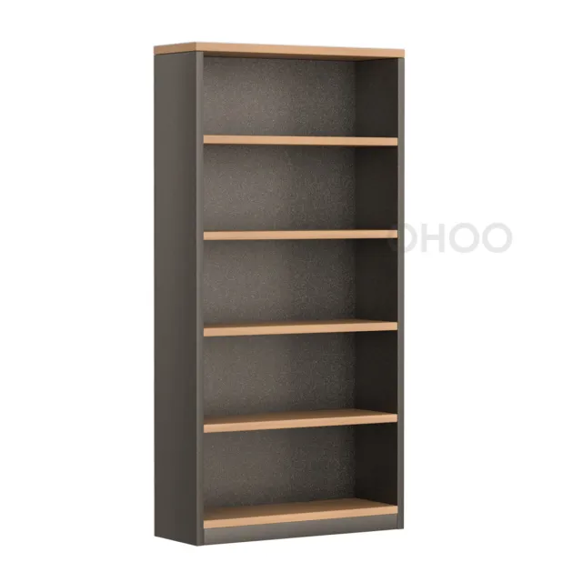 OHOO 5-Tier High Bookshelves Home Office Storage CDs Collection Display Shelf