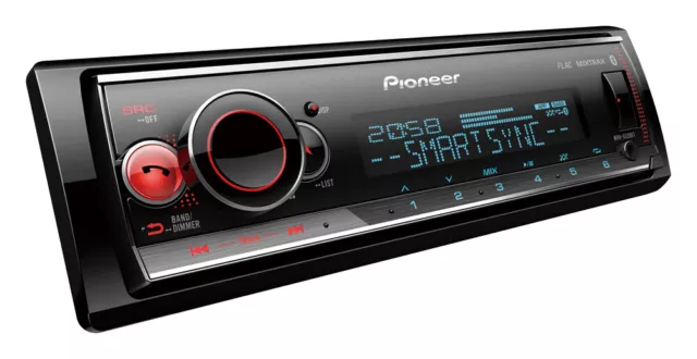 Pioneer MVH-S520BT  Autoradio 1DIN mit Bluetooth MP3 USB AUX VarioColor