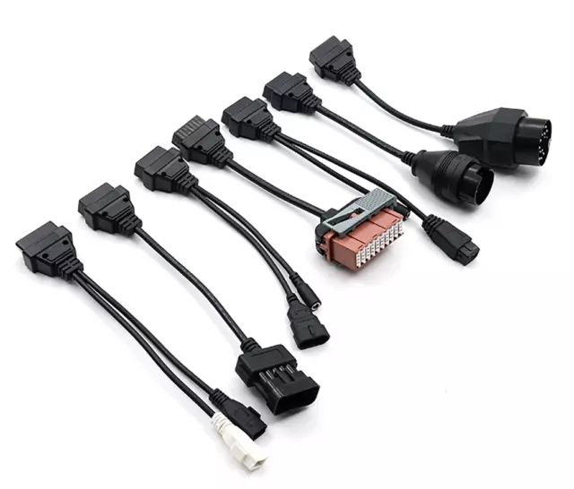 OBD2 Cables Full Set 8 Car cables for Tnesf Delphis Orpdc VD DS150E CDP Pro 2