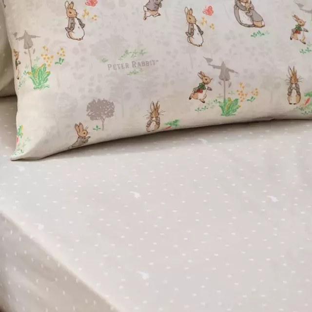 Peter Rabbit™ Classic 100% Cotton Fitted Sheet, Single