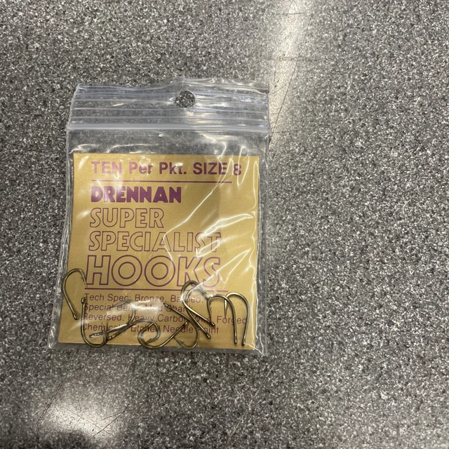 drennan super specialist eyed hooks  Size 8