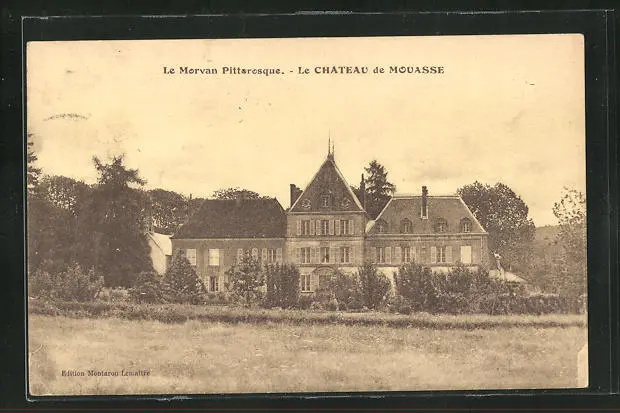 CPA Mouasse, Vue sur le Chateau 1931