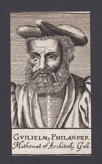 17. S. WILHELM Philander/Matemático Arquitecto Retrato Grabado EUR 21 ...