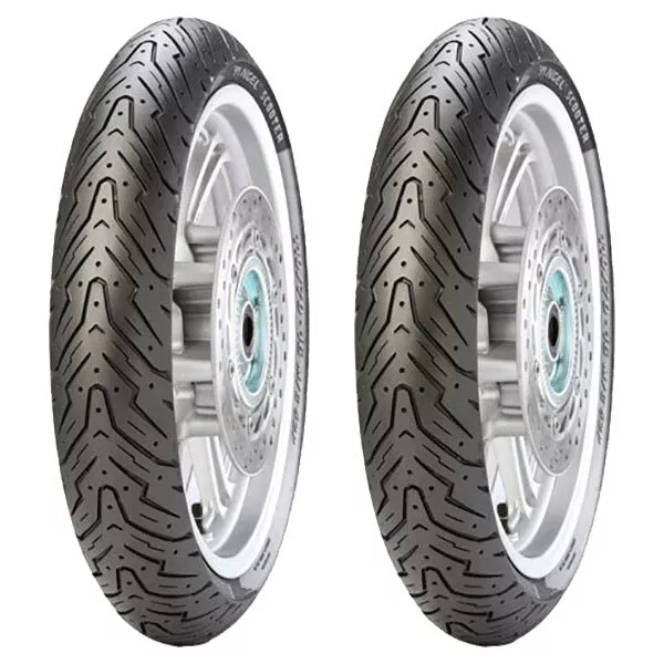 Tyre Pair Pirelli 130/90-10 61J + 90/90-12 44J Angel Scooter