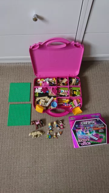 Lego Carry Case With Dividers Approx 600 Gr Lego Friends Figures Etc&Lite Brix