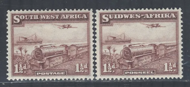South West Africa  1937 GVI sg96 MM (unjoined pair)