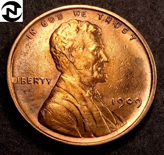 1909 VDB Lincoln Wheat Penny Cent ~ Gem BU (red) ~ (W527)