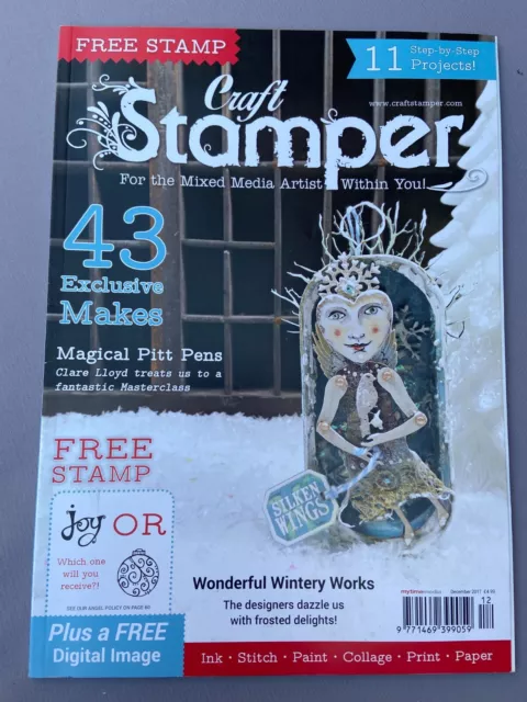 Craft Stamper Magazine - No Stamp But Free Stamp - Issue December 2017