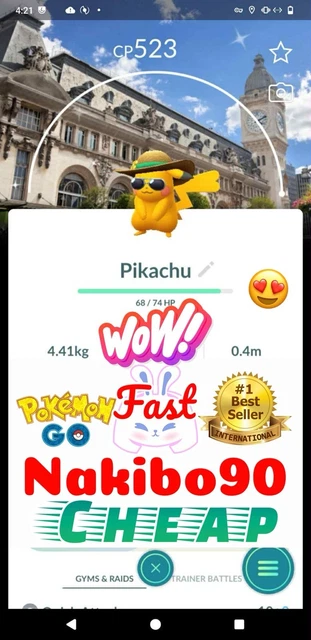 Pokémon Go 🌟 Shiny Salamèche Fond Tour Eiffel Paris - Échange FR - Android