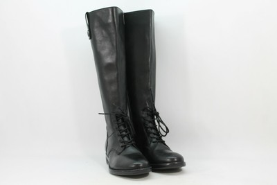 Black Riding Boots Shoes 
