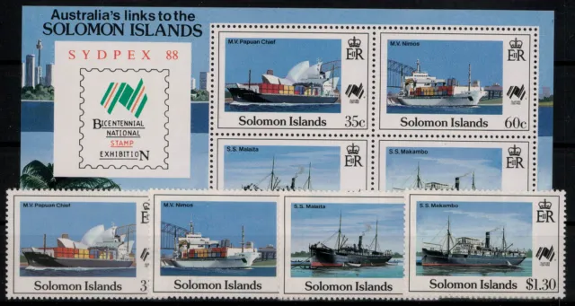 Salomoninseln; Schiffe 1988 kpl. **