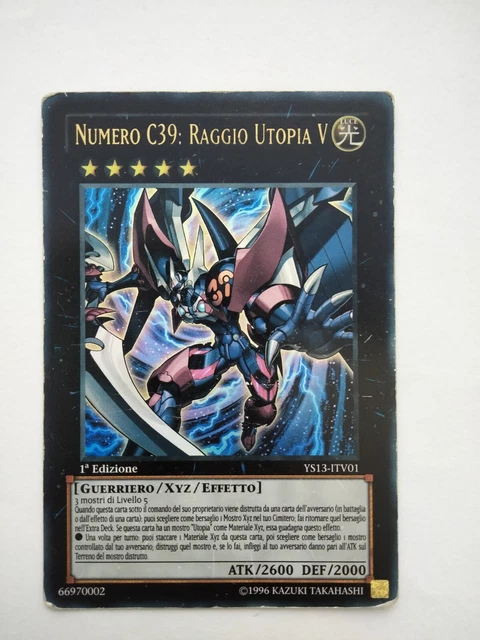 Yu-Gi-Oh Yugioh NUMERO C39 RAGGIO UTOPIA VITTORIA YS13-ITV01 Ultra rara 1°ED ita Yu-Gi-Oh Yugioh NUMERO C39 RAGGIO UTOPIA VITTORIA YS13-ITV01 Ultra rara 1°ED ita