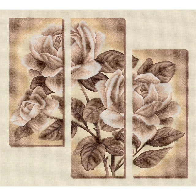 Kit Punto Croce Lucas - Tela Contata 32 X 33,5 Cm - Set Completo Con Tutto Il Necessario Per Ricamare