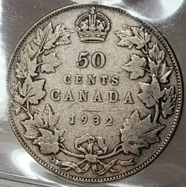 Canada George V 50 Cents 1932 - Iccs Vg10 Xxq 447