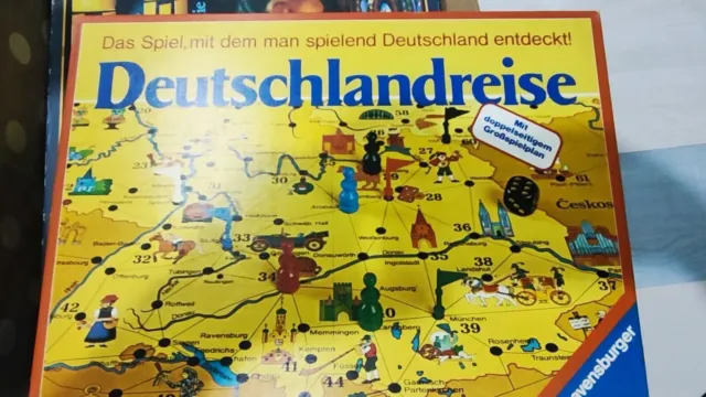 Deutschlandreise - Brettspiel - Ravensburger - Komplett- 1977