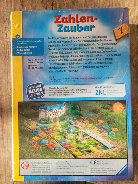 Ravensburger Zahlen-Zauber: Schatzsuche mit den Zahlen von 1-10/1 Spielplanaus d