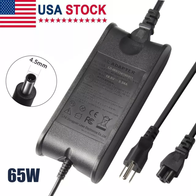 AC Adapter Charger For Dell Latitude 3420 P144G001 Laptop 65W Power Supply Cord