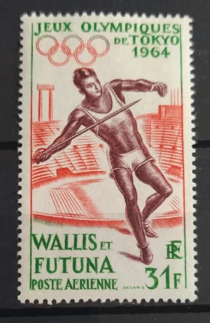 Timbre Wallis Et Futuna Poste Aérienne Pa N° 21 Jo Tokyo Neuf* 1964 / Stamps