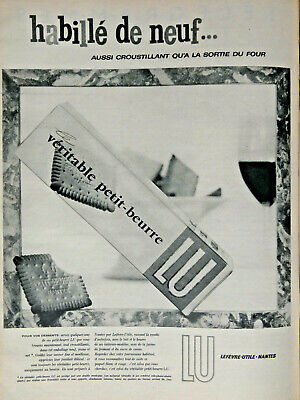 Publicité advertising 118   1958   véritable petit-beurre  Lu 