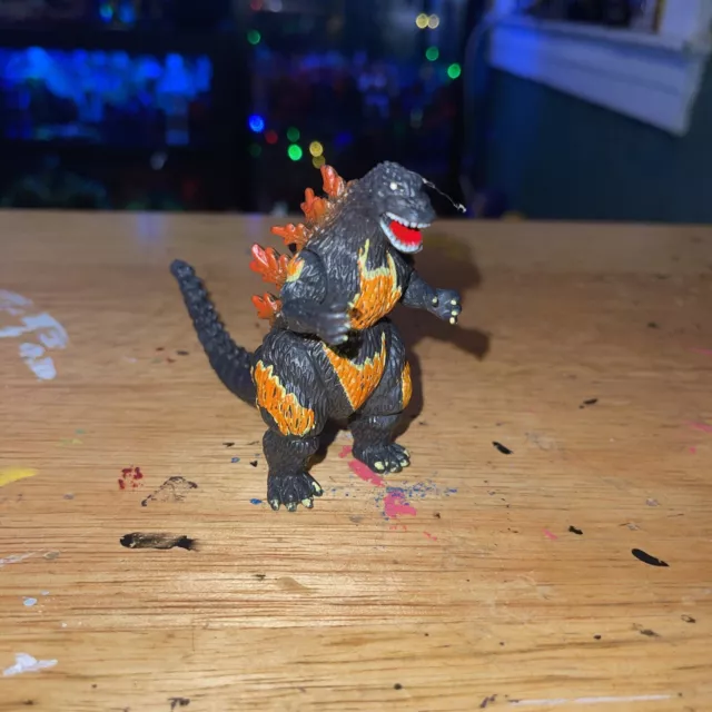 Burning Godzilla Pack Of Destruction Mini Figure 2002 Bandai Toho 2.5 Inches