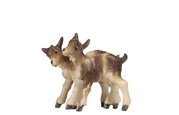 Zwei Krippenfiguren Kostner Holz geschnitzt coloriert 16 cm NEUWARE Abverkauf!!