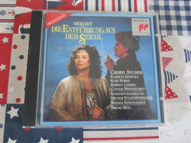 Mozart Die Entfuhrung Aus Dem Serail Highlights 1994 Sony Classical Cd Album