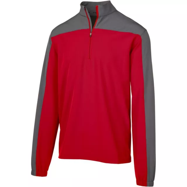 Mizuno Youth Comp Long Sleeve Batting Jacket YXL Red | Gray