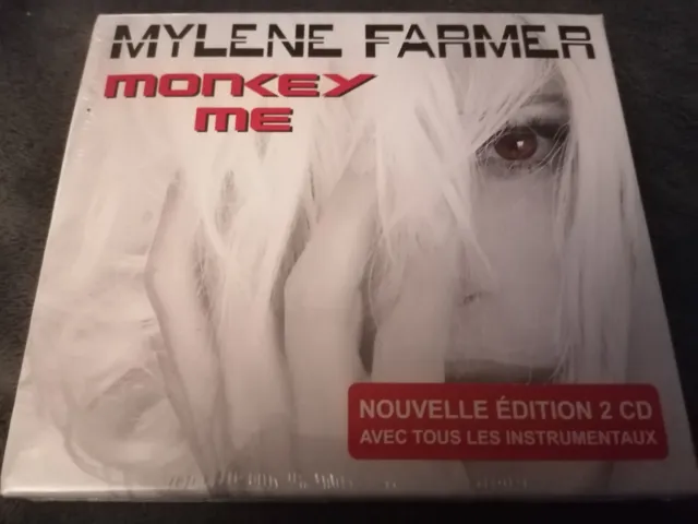 NEUF RARE EDITION MYLENE FARMER MONKEY ME 2 CD (Album original + Instrumentaux)